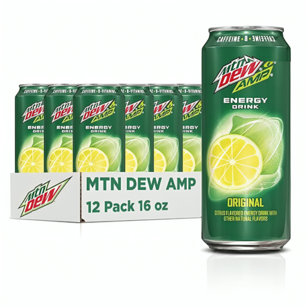 Mtn Dew AMP Energy, Original, Energy Drink with Caffeine