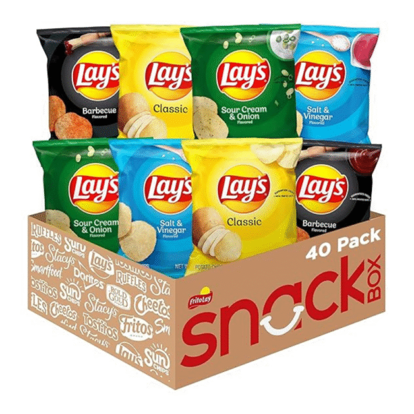 Lay's Potato Chips, 4 Flavor Variety Pack