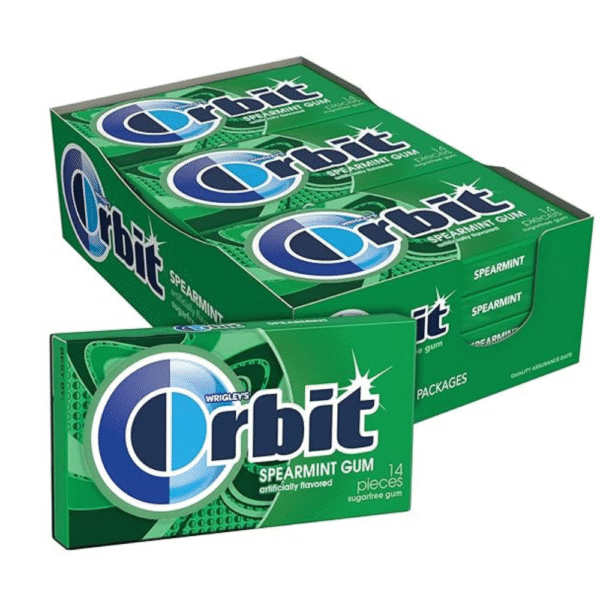 WRIGLEY'S ORBIT Chewing Gum Sugar-Free Spearmint