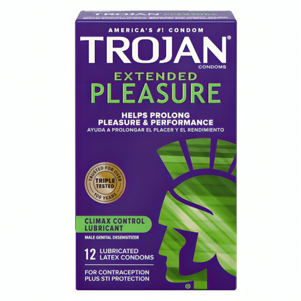 TROJAN EXTENDED PLEASURE Climax Control Extended Pleasure Condoms