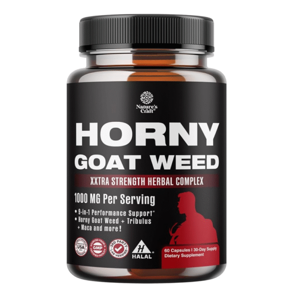 Horny Goat Weed for Men - Extra Strength Male Supplement