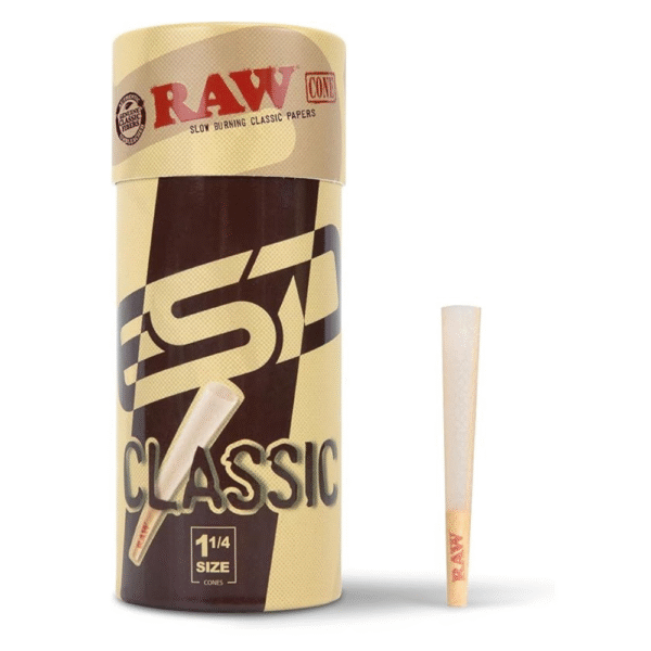 RAW Cones Classic 1-1/4 Size - 50 Pack