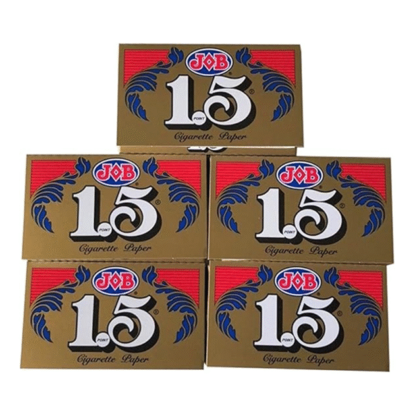 1.5 JOB Rolling Papers, 5 Pack Bundle