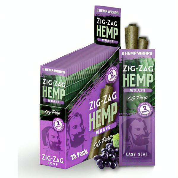 ZIG-ZAG Hemp Wraps 25-Pack - OG Purp