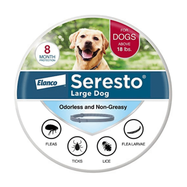 Seresto Large Dog Vet-Recommended Flea & Tick Treatment & Prevention Collar for Dogs